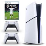 کنسول بازی سونی مدل PlayStation 5 Slim ظرفیت یک ترابایت ریجن 2016A اروپا به همراه دسته اضافی و بازی EA Sports FC 25